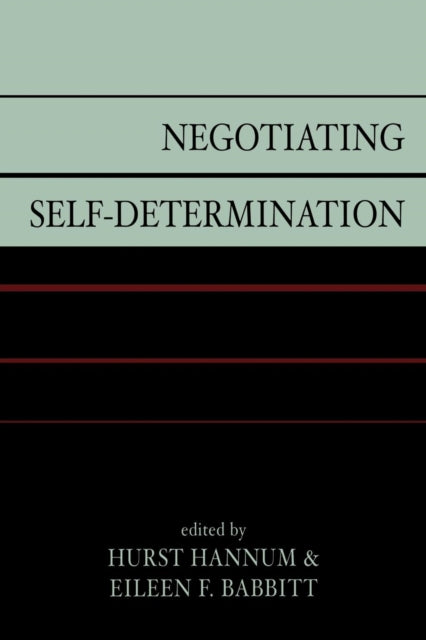Book cover of: Negotiating Self-Determination