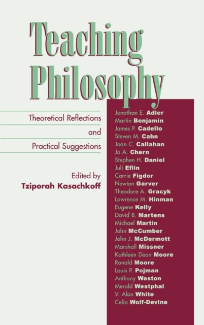 Book cover of: Teaching Philosophy. By: Tziporah Kasachkoff