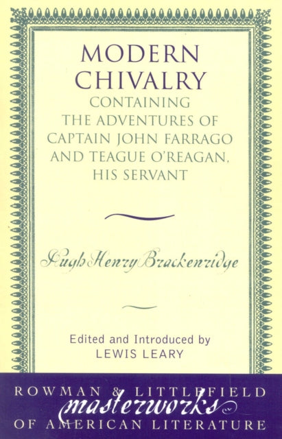Book cover of: Modern Chivalry. By: Hugh Henry Brackenridge