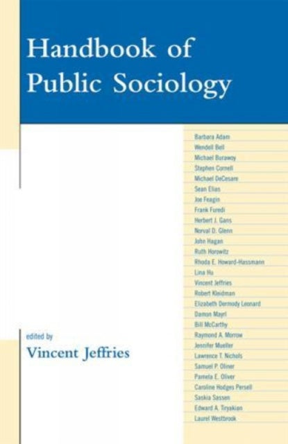Book cover of: Handbook of Public Sociology
