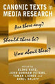 Book cover of: Canonic Texts in Media Research. By: Tamar Liebes