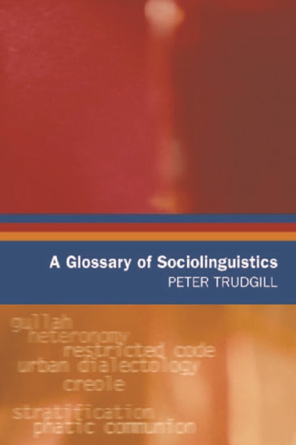 Book cover of: Glossary of Sociolinguistics