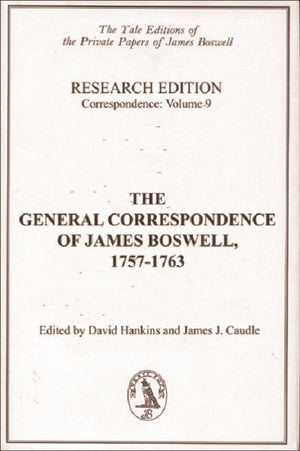 General Correspondence of James Boswell, 17571763