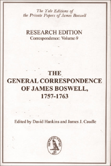 Book cover of: General Correspondence of James Boswell, 17571763. By: James Boswell