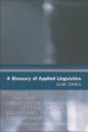 Book cover of: Glossary of Applied Linguistics