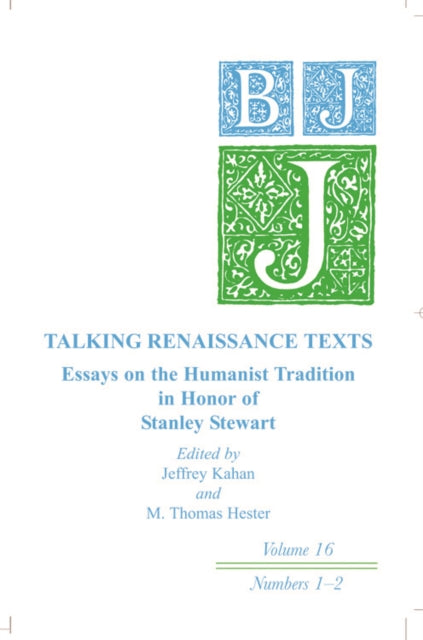 Book cover of: Talking Renaissance Texts. By: Stanley Stewart
