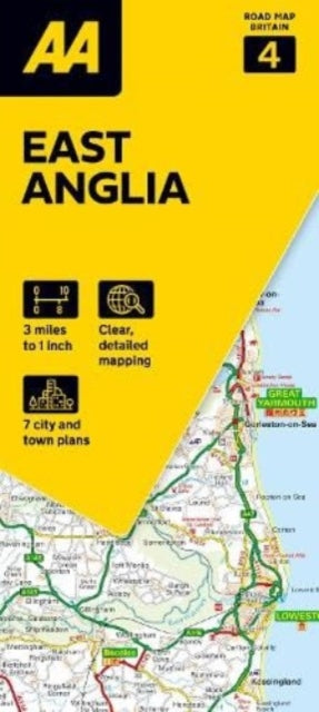 Book cover of: AA Road Map East Anglia