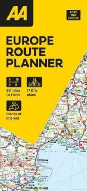 Book cover of: AA European Route Planner Map