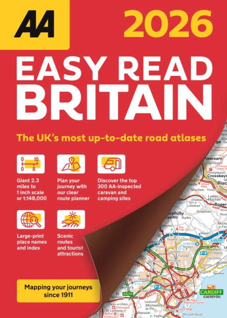 Book cover of: AA Easy Read Atlas Britain 2026. By: AA PUBLISHING