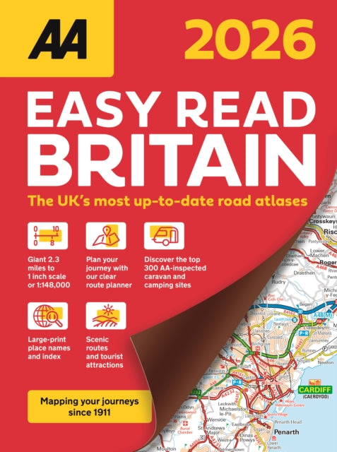 Book cover of: AA Easy Read Atlas Britain 2026. By: AA PUBLISHING