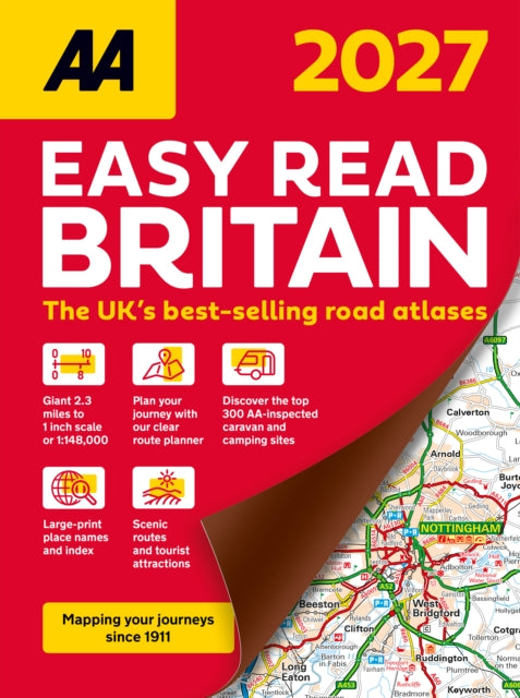 AA Easy Read Atlas Britain 2027
