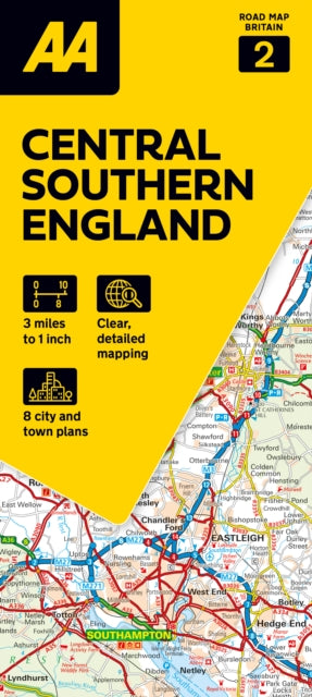 AA Road Map Central Southern England