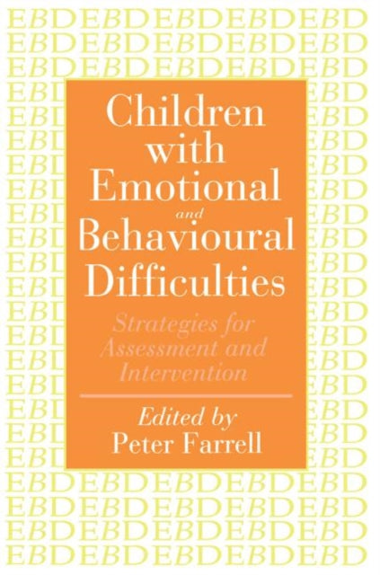 Book cover of: Children With Emotional And Behavioural Difficulties