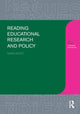 Book cover of: Reading Educational Research and Policy. By: David Scott