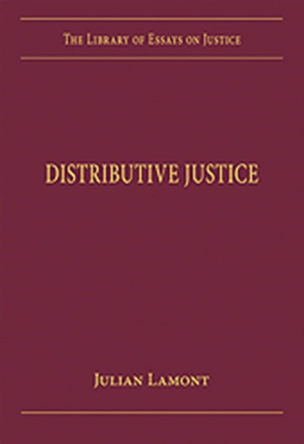 Book cover of: Distributive Justice. By: Julian Lamont