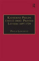 Book cover of: Katherine Philips (1631/2–1664): Printed Letters 1697–1729. By: Katherine Philips