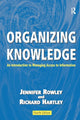 Book cover of: Organizing Knowledge