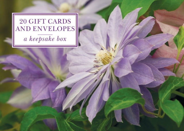 Tin Box of 20 Gift Cards and Envelopes: Clematis 9780754823070 Peony Press