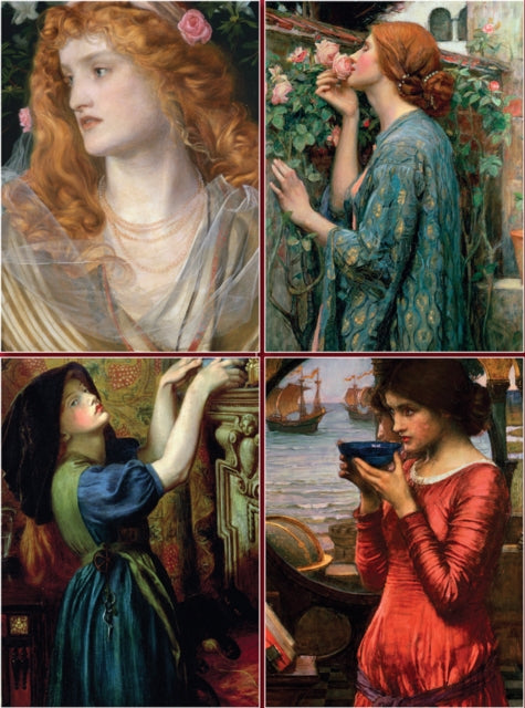 Book cover of: Set of Four Magnetic Notepads: Pre-Raphaelites