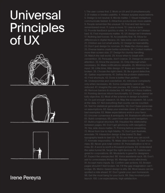 Book cover of: Universal Principles of UX. By: Irene Pereyra