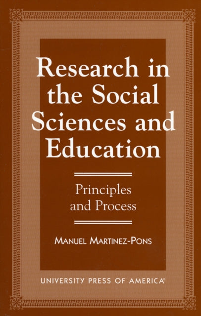 Book cover of: Research in the Social Sciences and Education