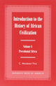 Book cover of: Introduction to the History of African Civilization