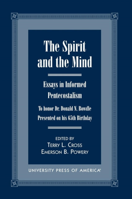 Book cover of: Spirit and the Mind. By: Cross Terry L.