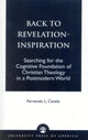 Book cover of: Back to Revelation-Inspiration