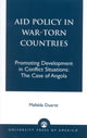 Book cover of: Aid Policy in War-Torn Countries. By: Mafalda Duarte