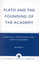 Book cover of: Plato and the Founding of the Academy. By: John Bremer