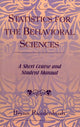 Book cover of: Statistics for the Behavioral Sciences. By: Bryan Raudenbush