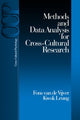 Book cover of: Methods and Data Analysis for Cross-Cultural Research