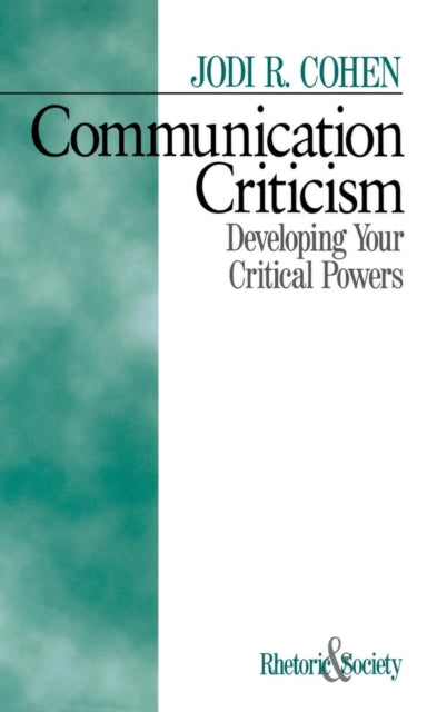 Book cover of: Communication Criticism