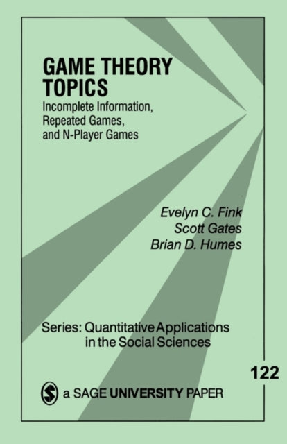 Book cover of: Game Theory Topics