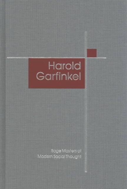 Book cover of: Harold Garfinkel