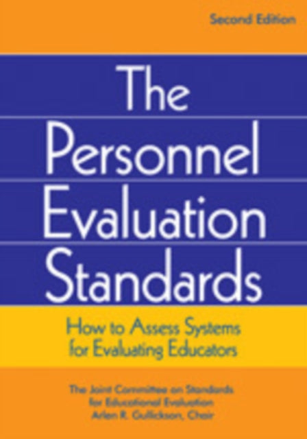 Book cover of: Personnel Evaluation Standards. By: Joint Committee on Standards for Educational Evaluation.