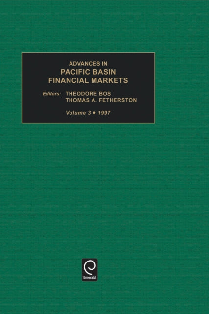 Book cover of: Advances in Pacific Basin Financial Markets