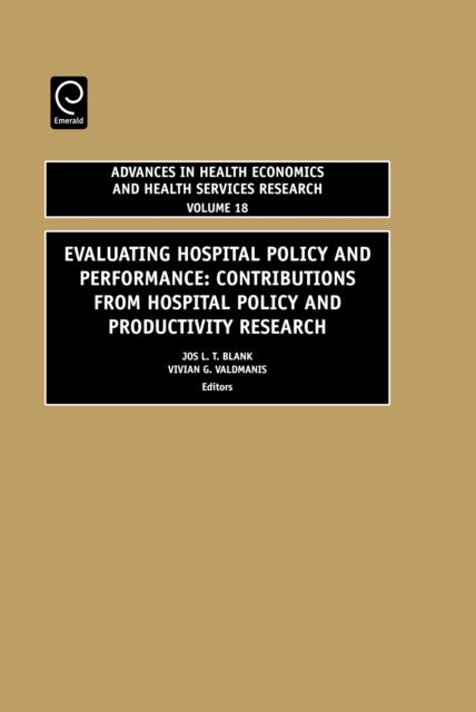 Book cover of: Evaluating Hospital Policy and Performance
