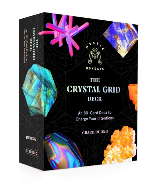 Book cover of: Mystic Mondays: The Crystal Grid Deck. By: Grace Duong
