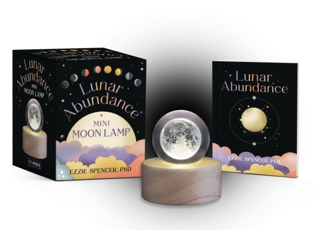 Book cover of: Lunar Abundance Mini Moon Lamp. By: Ezzie Spencer