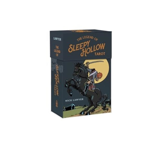 Book cover of: Legend of Sleepy Hollow Tarot—Headless Horseman Edition (Tarot Deck and Guidebook Box Set). By: Nick Lawyer