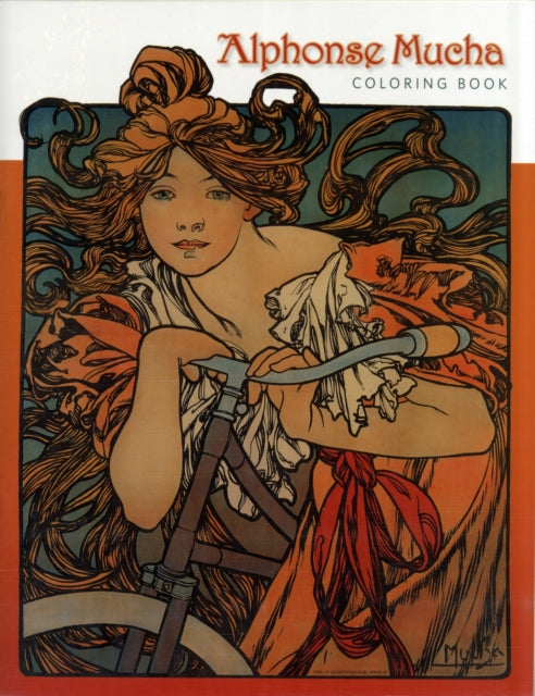 Book cover of: Alphonse Mucha Colouring Book. By: Pomegranate