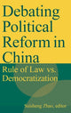 Book cover of: Debating Political Reform in China. By: Suisheng Zhao
