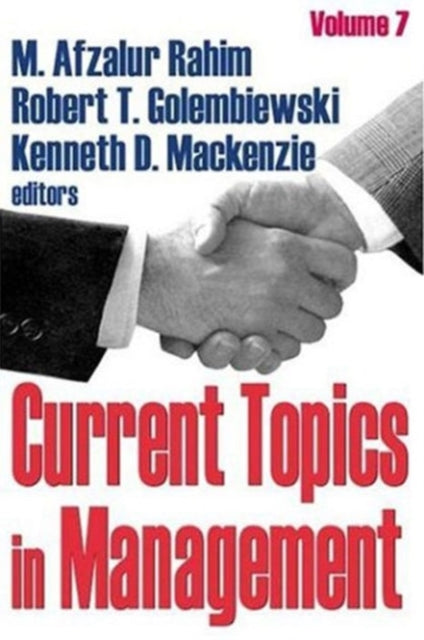 Book cover of: Current Topics in Management