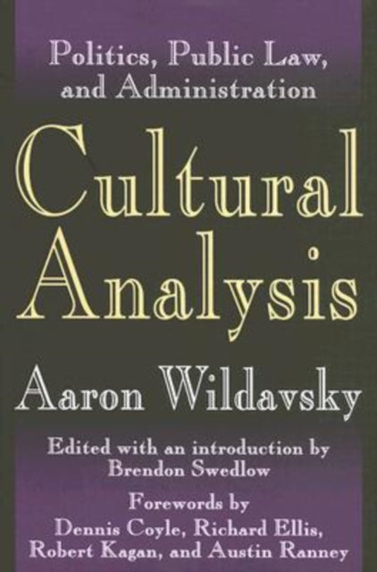 Book cover of: Cultural Analysis