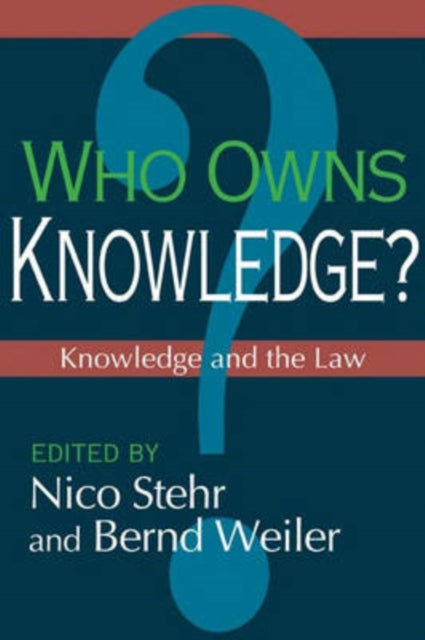 Book cover of: Who Owns Knowledge?