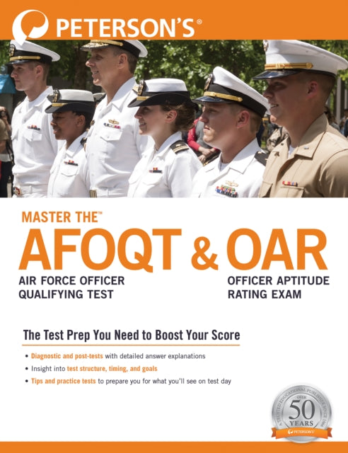 Book cover of: Master the™ Air Force Officer Qualifying Test (AFOQT) & Officer Aptitude Rating Exam (OAR). By: Peterson's
