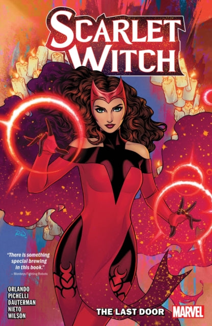 Book cover of: Scarlet Witch by Steve Orlando Vol. 1: The Last Door. By: Steve Orlando