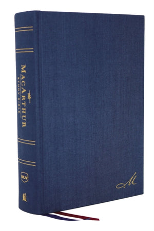 NKJV, MacArthur Study Bible, 2nd Edition, Cloth over Board, Blue, Comfort Print, Unleashing God's Truth One Verse at a Time