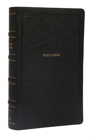 NKJV, End-of-Verse Reference Bible, Personal Size Large Print, Leathersoft, Black, Red Letter, Comfort Print, Holy Bible, New King James Version